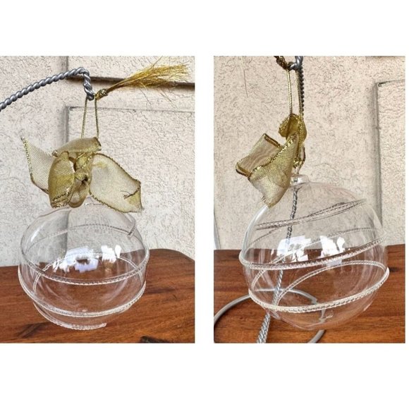 Lenox American By Design Blown Glass Ball Swirl Ornament 2012 Christmas Wedding - Picture 6 of 12